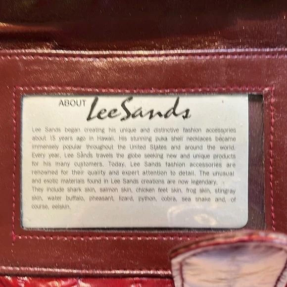 Vintage Lee Sands bi-fold Eel Skin Wallet - Picture 10 of 10